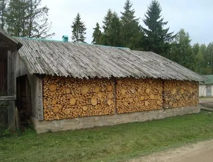 Cum de a construi un sopron la cabana (dacha) Cum de a construi un sopron la cabana