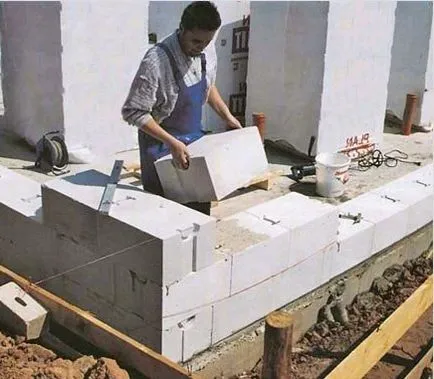 Cum de a construi o casa de beton celular cu mâinile lor, în special în construcții (lor) Cum de a construi o casa de beton celular cu mâinile lor, în special în construcții