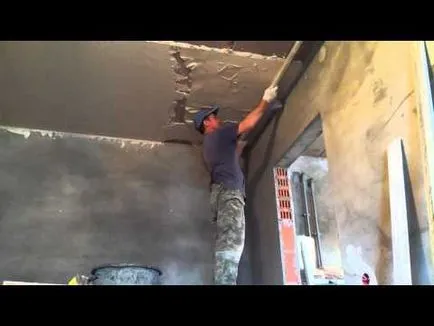 Cum să chit plafonul cu mâinile instrucțiunea de a efectua munca