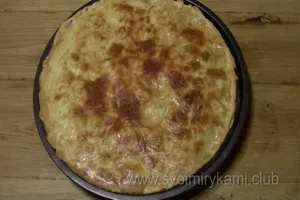 Cum de a găti un tort de foetaj cu carne de pui pe pas cu pas reteta si fotografie