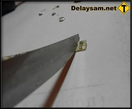 Solder firele la DIY panglică cu LED-uri