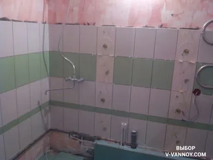Cum de a calcula gresie în baie pe un exemplu real (pereti Placi de baie) Cum de a calcula gresie în baie pe un exemplu real