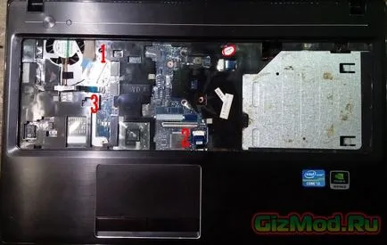 Cum să demontați și curățați praful de pe laptop Lenovo g580 - lenovo g580 curățare laptop