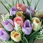Cum sa faci un buchet de lalele de carton ondulat