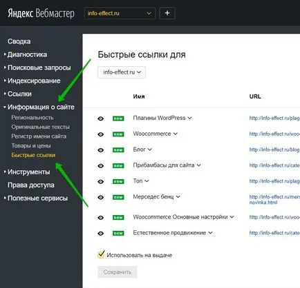 Cum de a face o rapid la setarea webmaster Yandex - top