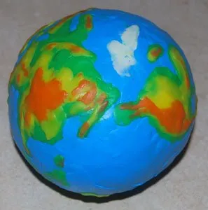 Cum de a face Globe de lut cu instrucțiunile sale mâini foto și tutoriale video