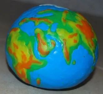 Cum de a face Globe de lut cu instrucțiunile sale mâini foto și tutoriale video