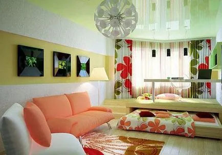 Cum se pot combina design-camera de zi și dormitor fotografii de interior camere combinate