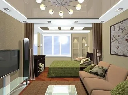 Cum se pot combina design-camera de zi și dormitor fotografii de interior camere combinate