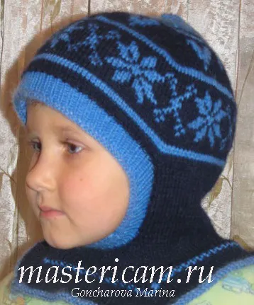 Cum să tricot spițe pentru copii pălărie casca (TIE) Cum să tricot pentru copii spițe pălărie casca