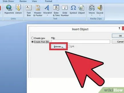 Cum de a lega obiectul de a excela powerpoint (powerpoint) Cum de a lega un obiect pentru a excela powerpoint