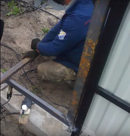 Ca poarta țevii profilului de sudură - carcasă pentru a crea desen și de fabricație (sudură) Ca poarta țevii profilului de sudură - fabricare carcasă pentru a crea un desen și