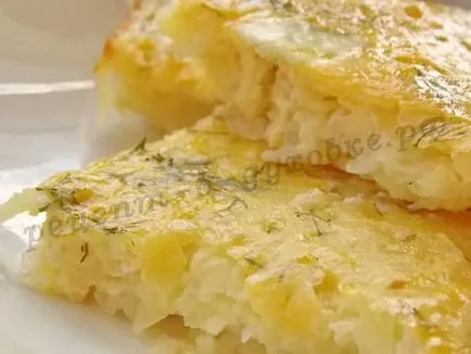 O caserola de cartofi simplu cu brânză