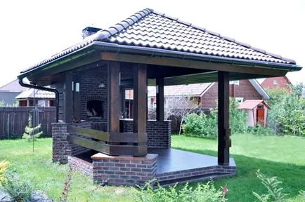 Cum de a decora chioșc în țară cu propriile mâini idei interesante și o fotografie (modul de a decora foișor cu mâinile în dăruirea fotografie poate fi o grădină) Cum de a decora chioșc în țară cu propriile mâini idei interesante și fotografii