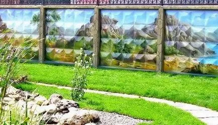 Cum de a decora un gard în țară cu propriile lor mâini (gard) Cum de a decora un gard în țară cu propriile mâini