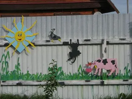 Cum de a decora un gard în țara de idei originale (pentru a decora) Cum de a decora un gard în țara de idei originale