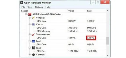 Cum de a învăța temperatura procesorului și grafică în Windows 7 și 10