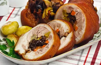 Cum se prăjească rola de carne de porc în cuptor și Aerogrill