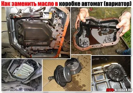 Cum să înlocuiască ulei-în-carton mașină (transmisie automată) sau CVT (CVT)