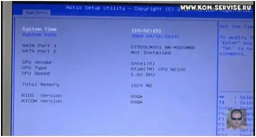 Cum să acceseze și să configureze bios netbook-uri Samsung N100 pentru a instala Windows 7 sau 8 sau un disc flash (N100) Cum de a intra și de a configura bios netbook-uri Samsung N100 pentru a instala Windows 7 sau 8 de la o unitate USB sau disc