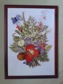 Imagine de flori și frunze cu mâinile (frunze) Imagine de flori și frunze cu mâinile
