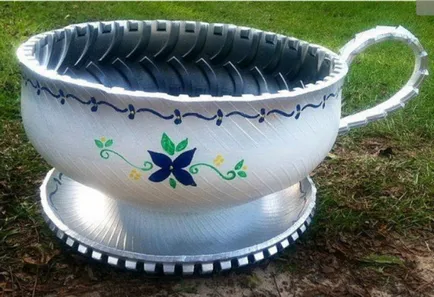 Un pat de flori de anvelope - decorul unui site grădină cu propriile sale mâini (pat) Un pat de flori de anvelope - decorul unui site grădină cu propriile sale mâini