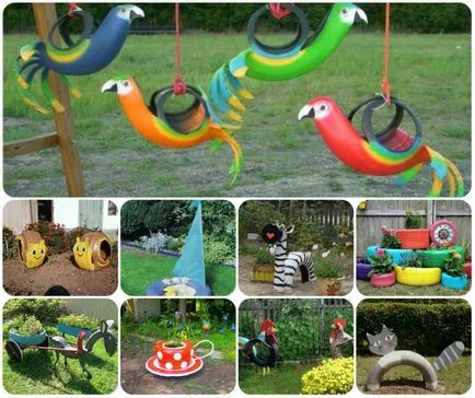 Un pat de flori de anvelope - decorul unui site grădină cu mâinile lor (lor) Un pat de flori de anvelope - decorul unui site grădină cu propriile sale mâini