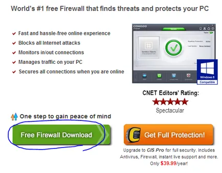 De control al traficului de rețea de intrare-ieșire cu Comodo Firewall