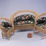 mobilier păpușă cu propriile sale mâini (foto), masă, scaun, canapea, noptieră