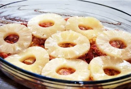 Pui cu ananas la cuptor - o reteta simpla