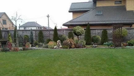 copaci Peisaj fotografie și arbuști în grădină, compozițiile de arbori și arbuști (arbuști) Amenajare a teritoriului Fotografie de arbori și arbuști în grădină, compoziția de arbori și arbuști