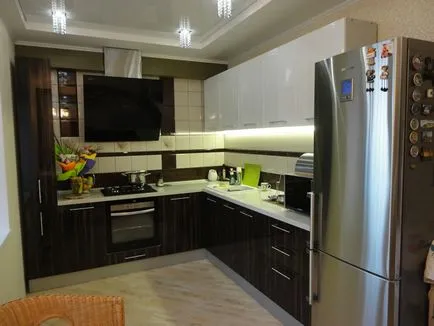 fotografii Bucatarii Zebrano reale, culori, combinație de culori, design bucatarie, design interior, reparații, fotografii