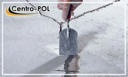Repararea pardoselilor din beton și cârpi găurile din podeaua de beton (reparații) Repararea pardoselilor din beton și cârpi găurile din podea de beton