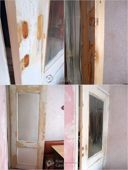 Restaurare de uși vechi cu mâinile lor - repararea foto (lor) Restaurare de uși vechi cu mâinile lor - reparații foto