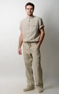 pantaloni pânză, cu ce să poarte femei și bărbați - model de tocuri violet