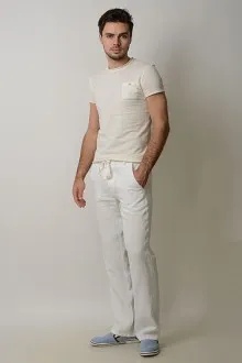 pantaloni pânză, cu ce să poarte femei și bărbați - model de tocuri violet