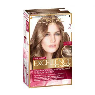 Loreal ekselans paleta, compoziție, instrucțiuni, fotografii, culoare, pret, comentarii, excelenta vopsea Loreal