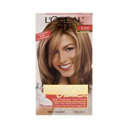 Loreal ekselans paleta, compoziție, instrucțiuni, fotografii, culoare, pret, comentarii, excelenta vopsea Loreal