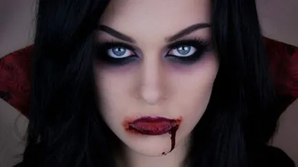 Vampire machiaj pentru colectarea de imagini de Halloween neobișnuite pentru fete