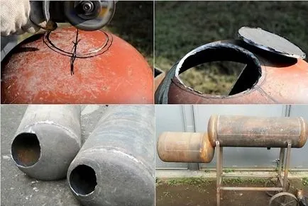 specii de grătar din butelia de gaz și construcția de ghidare (balon) specii de grătar din butelia de gaz și ghida fabricarea