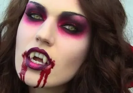 Vampire machiaj pentru colectarea de imagini de Halloween neobișnuite pentru fete