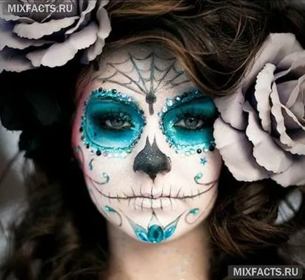 Machiaj pentru Halloween cu mâinile lor (foto) (Halloween) Machiaj pentru Halloween cu mâinile lor (foto)
