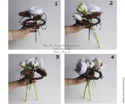 Maestru de iarna Buchet de nunta - Master Fair - manual, lucrate manual (master iarna buchet de mireasa) Maestrul nunta de iarna buchet - Fair Masters - manual, lucrate manual