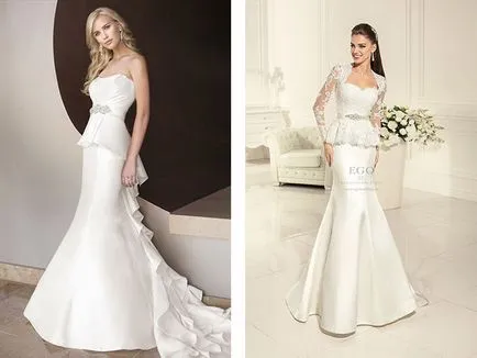 Rochie la modă bascilor Foto - Rochie model cu basci pentru fete