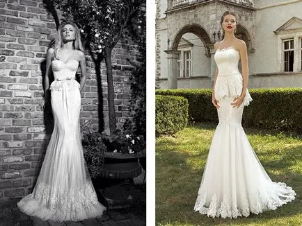 Rochie la modă bascilor Foto - Rochie model cu basci pentru fete