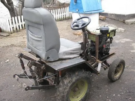 Tractor cu mâinile lor (de casă), modul de a face