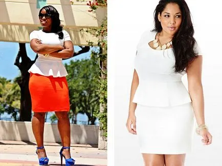 Rochie la modă bascilor Foto - Rochie model cu basci pentru fete