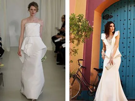 Rochie la modă bascilor Foto - Rochie model cu basci pentru fete