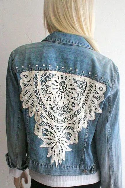 Diverse decor jachete din denim 50 opțiuni interesante - artizani corecte - realizate manual,