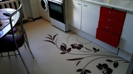 Auto-nivelare podea în fotografii de bucătărie, comentarii, pret, modul de a face propriile mâini, instrucțiuni video (fotografii) Auto-nivelare podea în fotografii de bucătărie, comentarii, pret, modul de a face propriile mâini, instrucțiunea de film